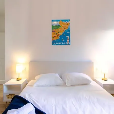 #17 Gioffredo 3 Chbres Air Conditioning 5mins Vieux Niceport